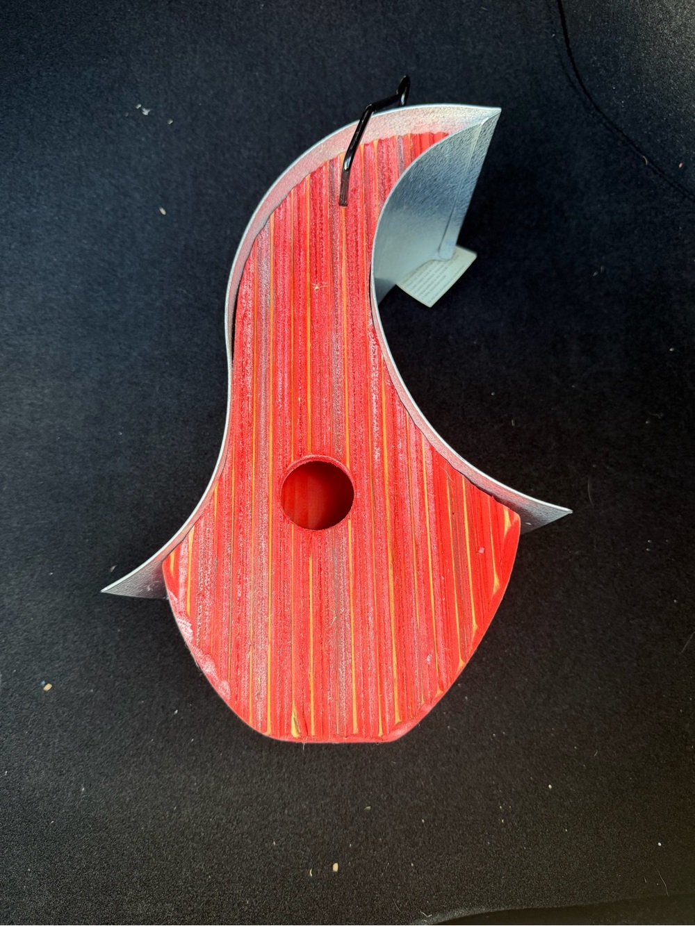 Heartwood Red Striped Birdhouse
